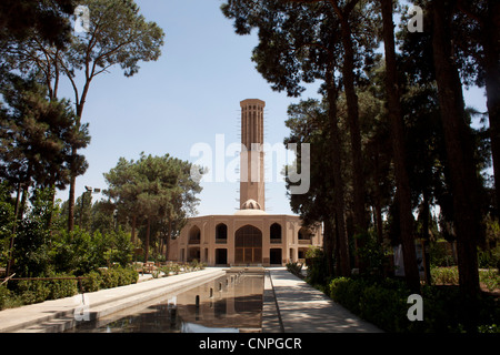 Der Pavillon im Bagh-e Dolat Abad, Yazd. Stockfoto