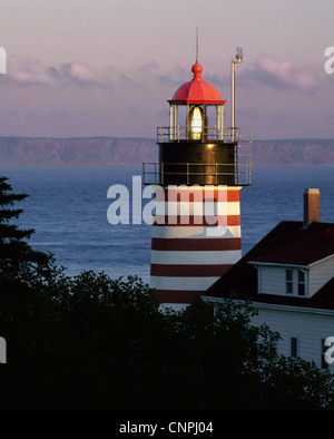 West Quoddy Head Light, Lubec, Maine, USA Stockfoto
