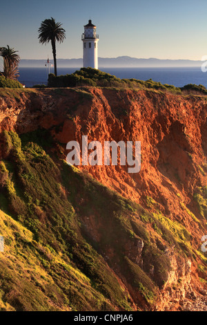 Foto von PT. St. Vincent Leuchtturm an der Kalifornien Küste, Los Angeles und Umgebung, Palos Verdes, USA Stockfoto