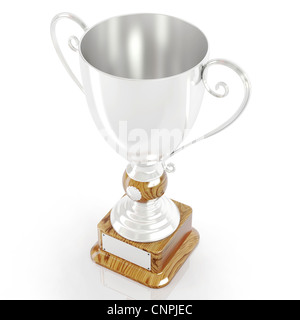 Silberne Trophäe Pokal Stockfoto