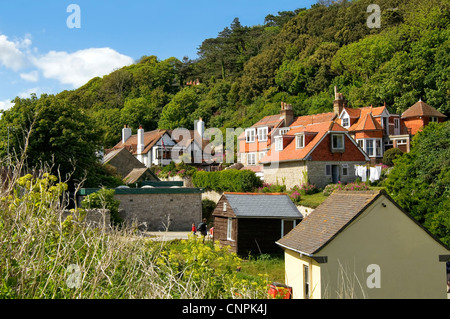 Lulworth Dorf am Lulworth Cove, Dorset, Südengland Stockfoto