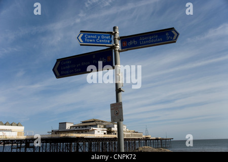 Victoria Pier in Nordwales Colwyn Bay Stockfoto