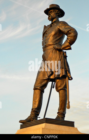 General Alexander Stewart Webb-Denkmal auf dem Schlachtfeld von Gettysburg (PA). Stockfoto