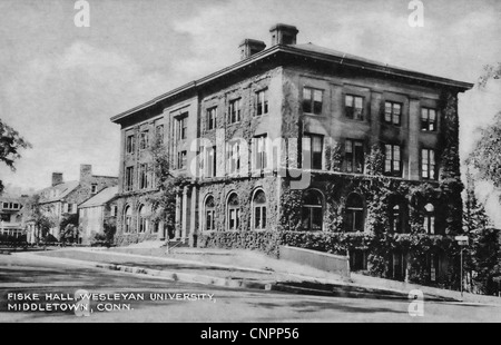 Fiske Hall der Wesleyan University, Middletown, Connecticut, um 1900 Stockfoto