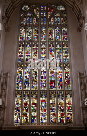 [Bad] Abteikirche [Fenster] Stockfoto