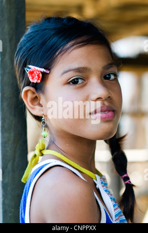 Bajao Stelzenläufer Dorf, Semporna, Sabah, Malaysia Stockfoto