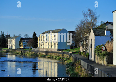 Ufer und Fluss Kent, Kendal, Cumbria, England, Vereinigtes Königreich, Europa. Stockfoto