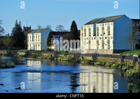 Ufer und Fluss Kent, Kendal, Cumbria, England, Vereinigtes Königreich, Europa. Stockfoto