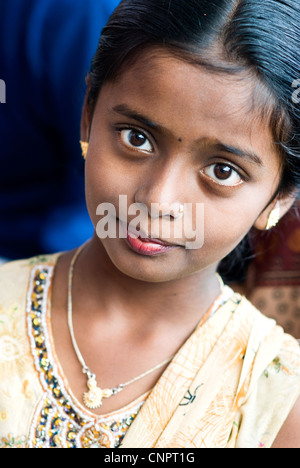 Inderin in Sigatoka, Fidschi Stockfoto