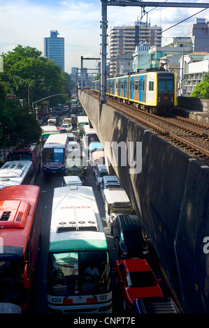 Verkehr in Manila Stockfoto