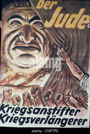 Propagandaplakate aus dem Zweiten Weltkrieg, wie die von 1939 bis 1945, waren von entscheidender Bedeutung, um die öffentliche Unterstützung für die Kriegsanstrengungen zu gewinnen. Diese Plakate befassten sich mit Themen wie Militärrekrutierung, Kriegsproduktion, Erhaltung und Patriotismus und verunglimpften auch feindliche Kräfte wie Nazi-Deutschland. Sie zielten darauf ab, die Moral anzukurbeln, die nationale Einheit zu fördern und die Bürger zum Handeln zu ermutigen. Stockfoto