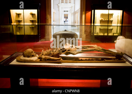 Mumie von sidonitische König Tabnit im archäologischen Museum in Istanbul, Türkei Stockfoto