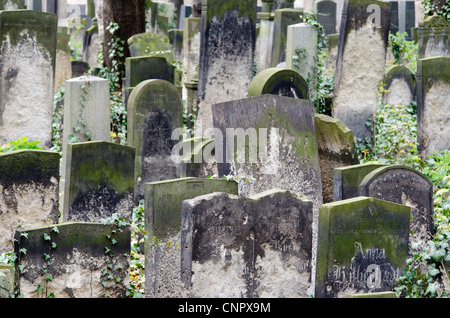 Jüdischer Friedhof in Schonhauser Allee Berlin Stockfoto