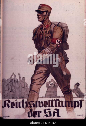 Eine Sammlung von Propagandaplakaten aus dem Zweiten Weltkrieg von 1939 bis 1945, die die Schlüsselthemen der Kriegseinheit, der Unterstützung der Alliierten und der Bekämpfung des Nazi-Deutschlands illustrieren. Diese Plakate spielten eine entscheidende Rolle bei der Motivation der amerikanischen Öffentlichkeit, die Kriegsanstrengungen zu unterstützen und der Propaganda der Achsenmächte entgegenzuwirken. Stockfoto