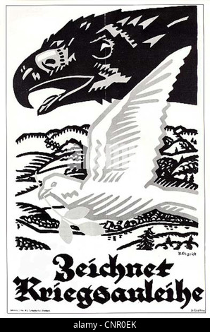 Diese Sammlung von Propagandaplakaten aus dem Zweiten Weltkrieg von 1939 bis 1945 zeigt verschiedene Themen, darunter Kriegsanleihen, militärische Rekrutierung und öffentliche Aufgaben, mit Botschaften, die darauf abzielen, zivile und militärische Unterstützung während des Krieges zu gewinnen. Diese Poster zeigen sowohl die Perspektive der Alliierten als auch der Achsenmächte und zeigen wichtige Kriegsbemühungen in mehreren Nationen auf. Stockfoto