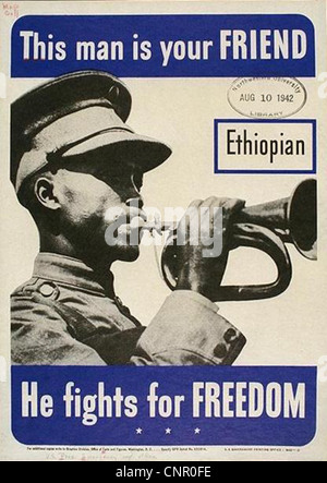 Propagandaplakate des Zweiten Weltkriegs wurden häufig verwendet, um die öffentliche Wahrnehmung zu prägen und die Bürger für die Kriegsanstrengungen zu mobilisieren. Diese Poster befassten sich mit verschiedenen Themen wie Rekrutierung, Rationierung und Unterstützung für das Militär von 1939 bis 1945. Stockfoto