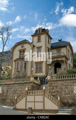 Historischen Virginia City Mansion, Nevada, USA Stockfoto