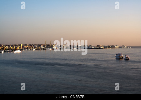 Blick hinauf nach Hurghada Stockfoto