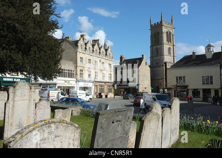 Red Lion Square Stamford Lincolnshire Stockfoto