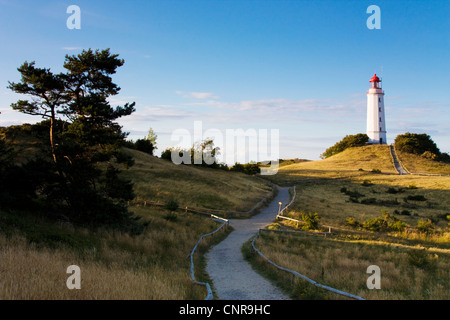 Leuchtturm auf Hiddensee, Deutschland, Mecklenburg-Vorpommern, Hiddensee Stockfoto