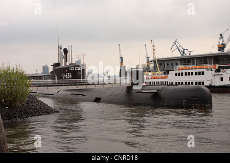 U-434 eines ehemaligen russischen u-Boot als ein schwimmendes Museum Hamburg Deutschland Stockfoto