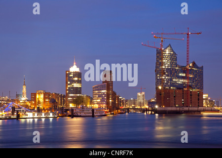 Elbphilharmonie und HafenCity, Hamburg, Deutschland Stockfoto