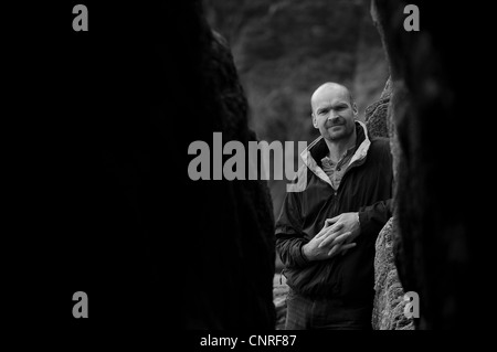 TV-Sender, Explorer und Marine-Biologe Monty Halls. Stockfoto