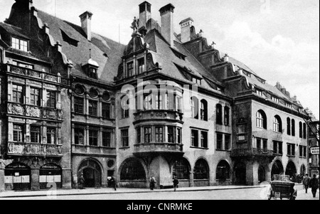 Geographie / Reisen, Deutschland, München, Gastronomie, Hofbräuhaus, Ansichtskarte, um 1910, Additional-Rights-Clearences-not available Stockfoto