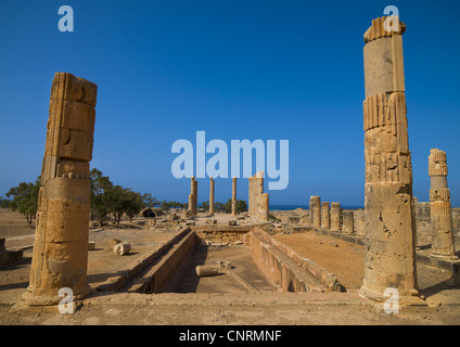 Ptolemais Altstadt, Libyen Stockfoto