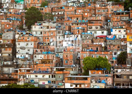 Favela Pavao Pavaozinho in Copacabana, Rio De Janeiro, Brasilien. Stockfoto