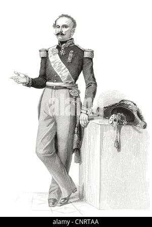 Französischer Feldherr und Marschall General Nicolas Charles Victor Oudinot, Herzog von Reggio, 1791-1863, Mitglied der französische National Stockfoto