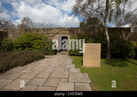 Deutsche Kriegsgräberstätte Cannock Chase, Staffordshire, UK. Bild zeigt den Eingang zum Friedhof. Stockfoto