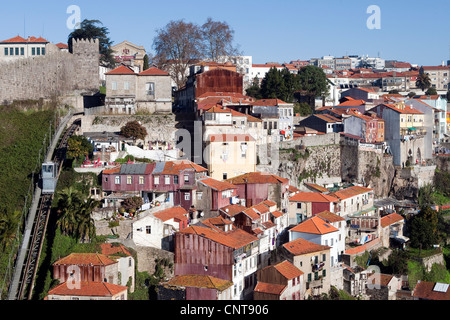 Standseilbahn Dos Guindais, Porto, Portugal Stockfoto