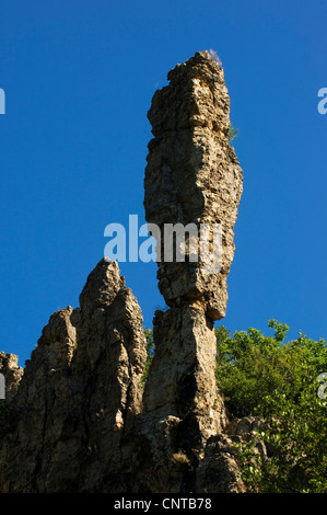 Bizarre Felsen im Nationalpark der Cevennen, Frankreich, Lozere, Cevennen-Nationalpark Stockfoto