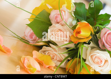 Rose (Rosa spec.), rose bouquet Stockfoto