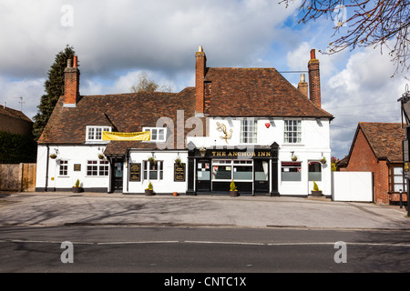 Die attraktive The Anchor Inn, nun unter neuen Management-Zeichen in die hübsche Kent Dorf Wingham, UK Stockfoto
