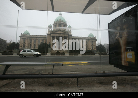 Das Haus der Nationalversammlung von Serbien in Belgrad, Serbien Stockfoto