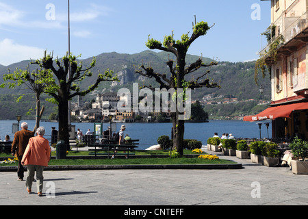 Blick auf die Insel St. Giulio Stockfoto