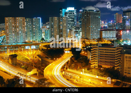 Moderne Stadt Hong Kong Stockfoto