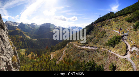 Ansicht von Jenner, Berchtesgadener Alpen, Deutschland, Bayern, Berchtesgadener Land, Schönau am Königssee Stockfoto