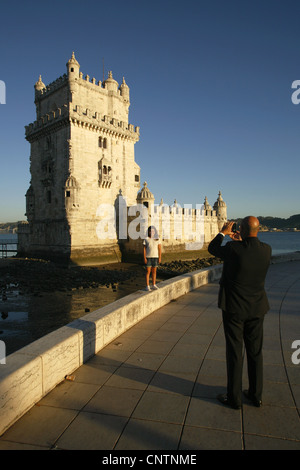 Belém Turm, Torre de Belém, Lissabon, Portugal Stockfoto