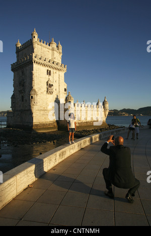 Belém Turm, Torre de Belém, Lissabon, Portugal Stockfoto