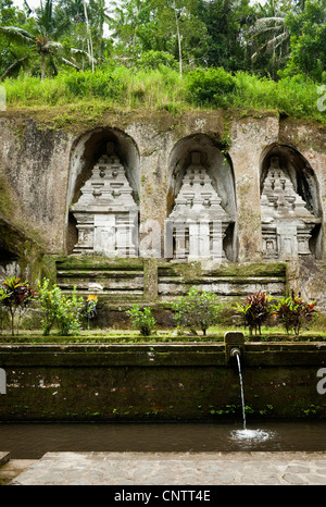 Gunung Kawi ist ein 11. Jahrhundert Tempelanlage in Tampaksiring Nord östlich von Ubud in Bali, Indonesien. Stockfoto