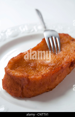 Torrija, typisch Ostern Nachspeise. Spanien. Stockfoto