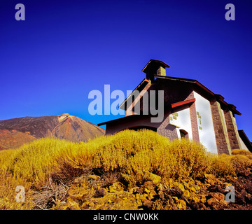 Eine Kirche am Berg Tiede Teneriffa Kanarische Inseln Stockfoto