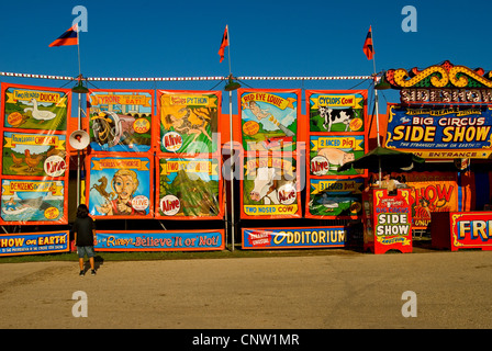 Seite zeigen auf dem Rodeo Austin 2009 Messe. Stockfoto