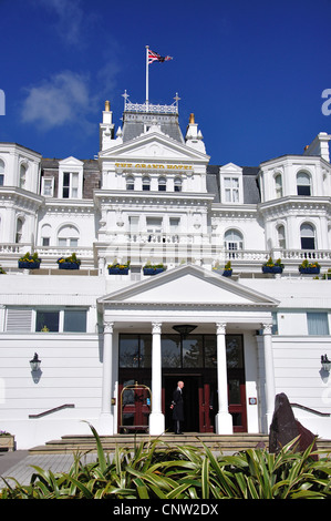 Das Grand Hotel, König Edwards Parade, Eastbourne, East Sussex, England, Vereinigtes Königreich Stockfoto