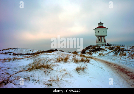 der Wasserturm Langeoog im Winter, Deutschland, Niedersachsen, Langeoog Stockfoto