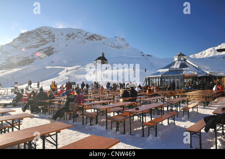 Zugspitze, Restaurasnt an der Mittelstation, Deutschland, Bayern Stockfoto