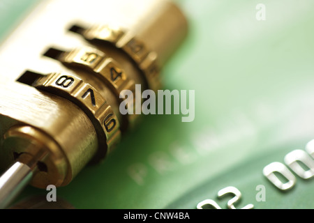 Kreditkarten-Sicherheit Stockfoto